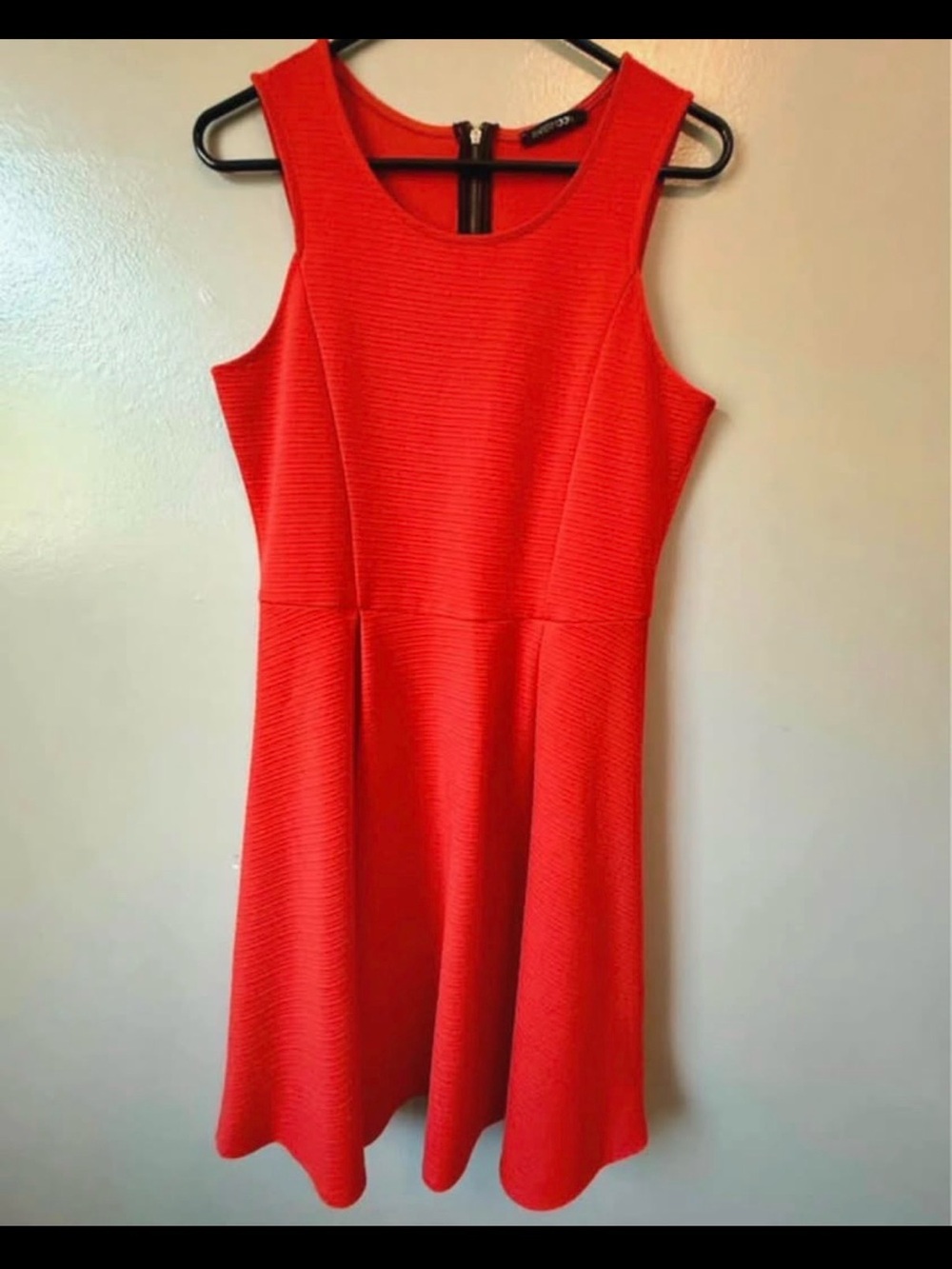 Papermoon Red Sleeveless Fit-and-Flare Dress